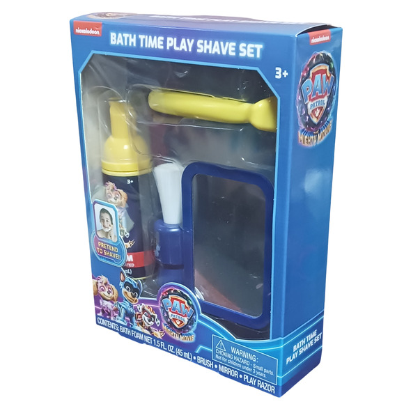 Paw Patrol Bath Time Play Shave Set Kids Pretend Foam Razor Brush Mirror Toy Kit - Picture 4 of 13